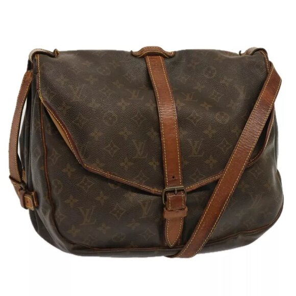 LOUIS VUITTON Monogram Saumur 35 Shoulder Bag - Picture 1 of 15